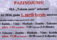 Jauns autobusu maršruts Kabile – Tukums
