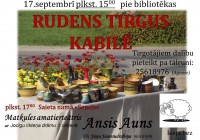 Rudens tirgus un teātris 17.septembrī