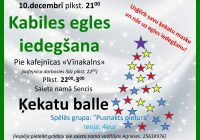 Kabiles egles iedegšana 10.decembrī
