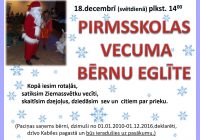 Eglīte pirmsskolas vecuma bērniem 18.decembrī