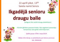 Senioru balle “Sencī” 22.aprīlī