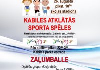 Sporta spēles skolas stadionā 26.augustā