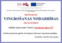 Kabilniekus aicina apmeklēt vingrošanas nodarbības