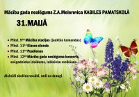 Mācību gada noslēgums 31.maijā
