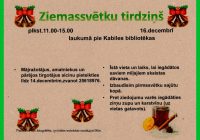 Ziemassvētku tirdziņš 16.decembrī