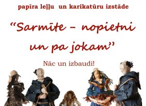 Leļļu un karikatūru izstāde bibliotēkā